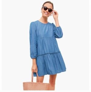 Draper James Chambray Long Sleeve Dress